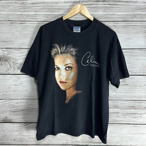 Celine Dion Vintage Concert Band Tee Shirt Gildan Activewear Heavyweight Cotton